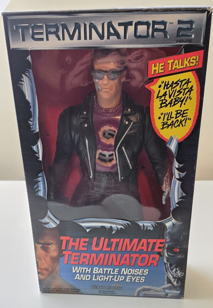 Terminator 2 The Ultimate Terminator Toy 12” 1991 Open Box Kenner Kay-Bee Terminator 2 The Ultimate Terminator Toy 12” 1991 Open Box Kenner Kay-Bee