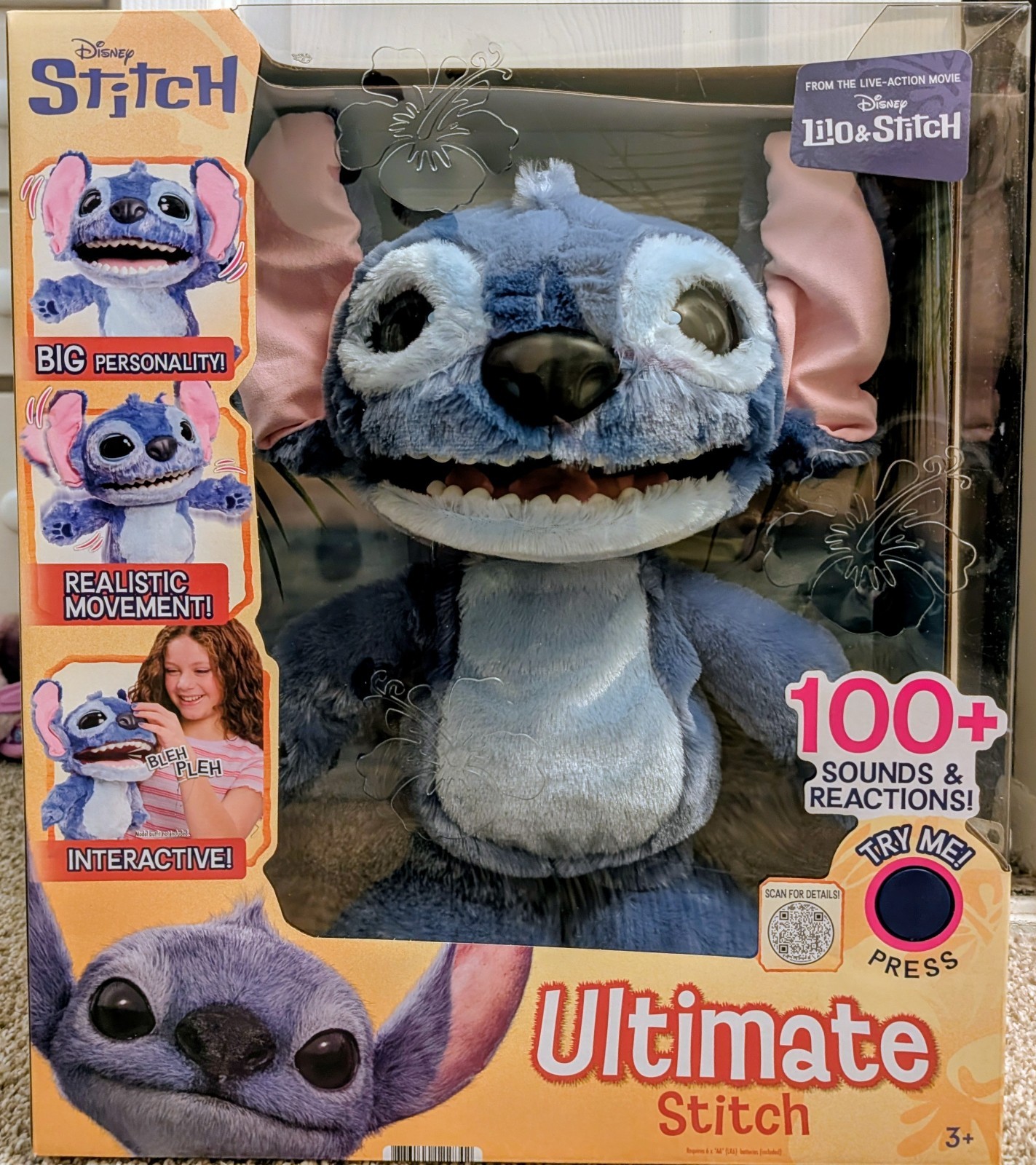 Disney Ultimate Stitch Interactive Plush 17\