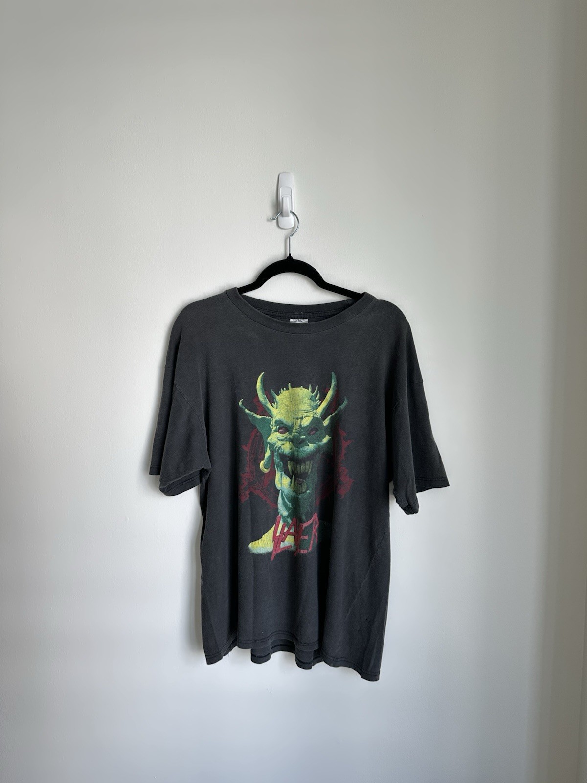 Vintage 90s Slayer Root Of Evil Brockum Distressed Single Stitch T-Shirt 1990 L