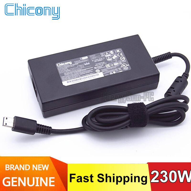 Genuine Chicony A17-230P1A A230A032P MSI Power Adapter Flat Port 20V 11.5A 230W