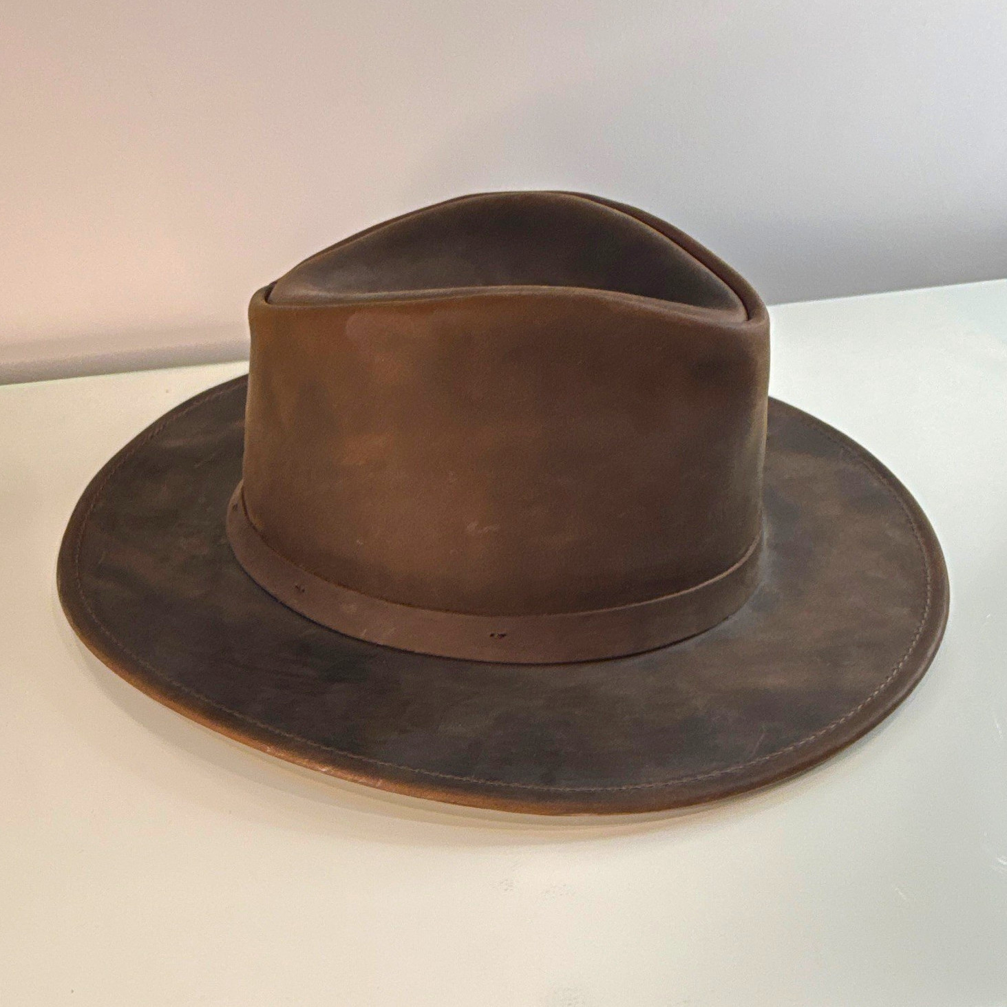 Goorin Bros. Brown Western Wide Brim Hat Made in America Medium