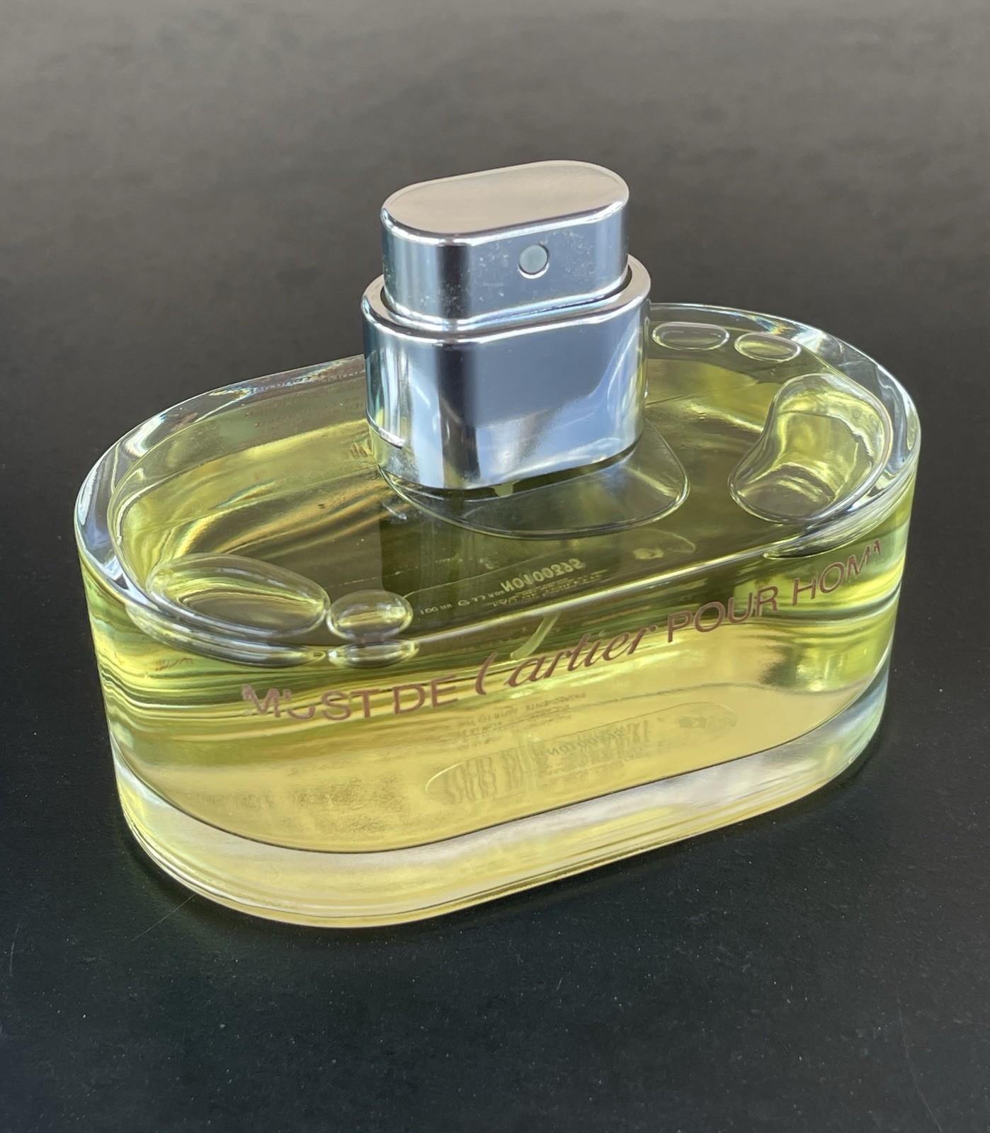 Vintage NOS Must de Cartier Pour Homme EDT Spray Bottle 100ml 3.3 Fl Oz Vintage NOS Must de Cartier Pour Homme EDT Spray Bottle 100ml 3.3 Fl Oz