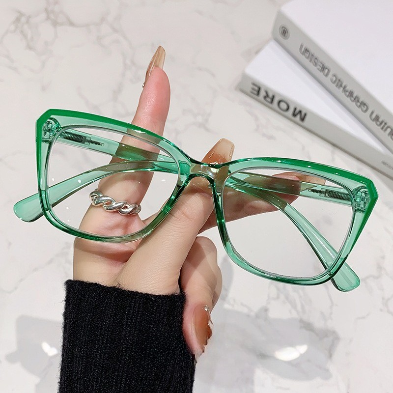 Minimalist Green Eyeglasses Women Fashion Blue Light Blocking Reading Glasses Minimalist Green Eyeglasses Women Fashion Blue Light Blocking Reading Glasses