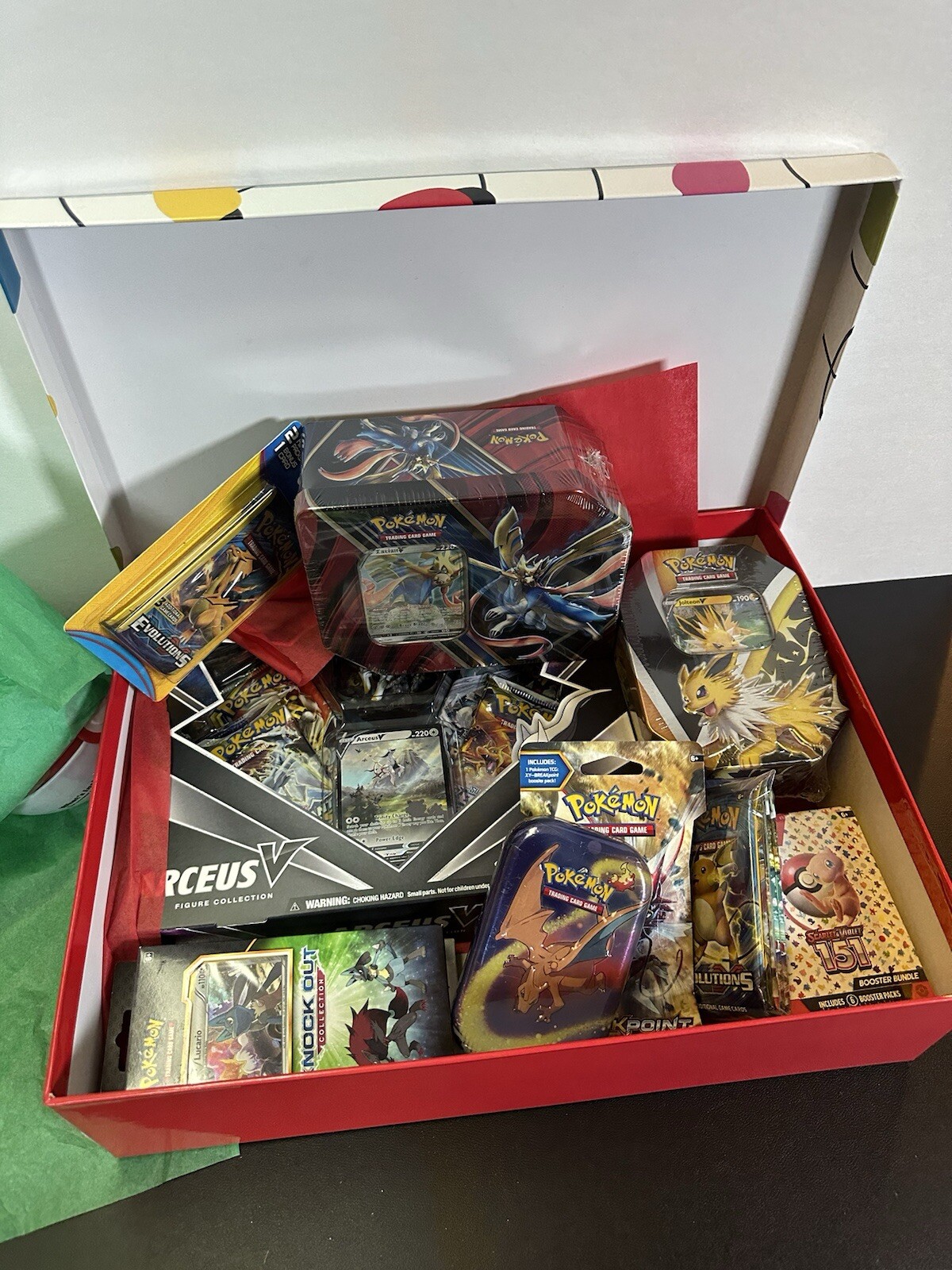 LARGE Pokemon Vintage/ Modern Mystery Box with Singles, Packs, Boxes and More.
