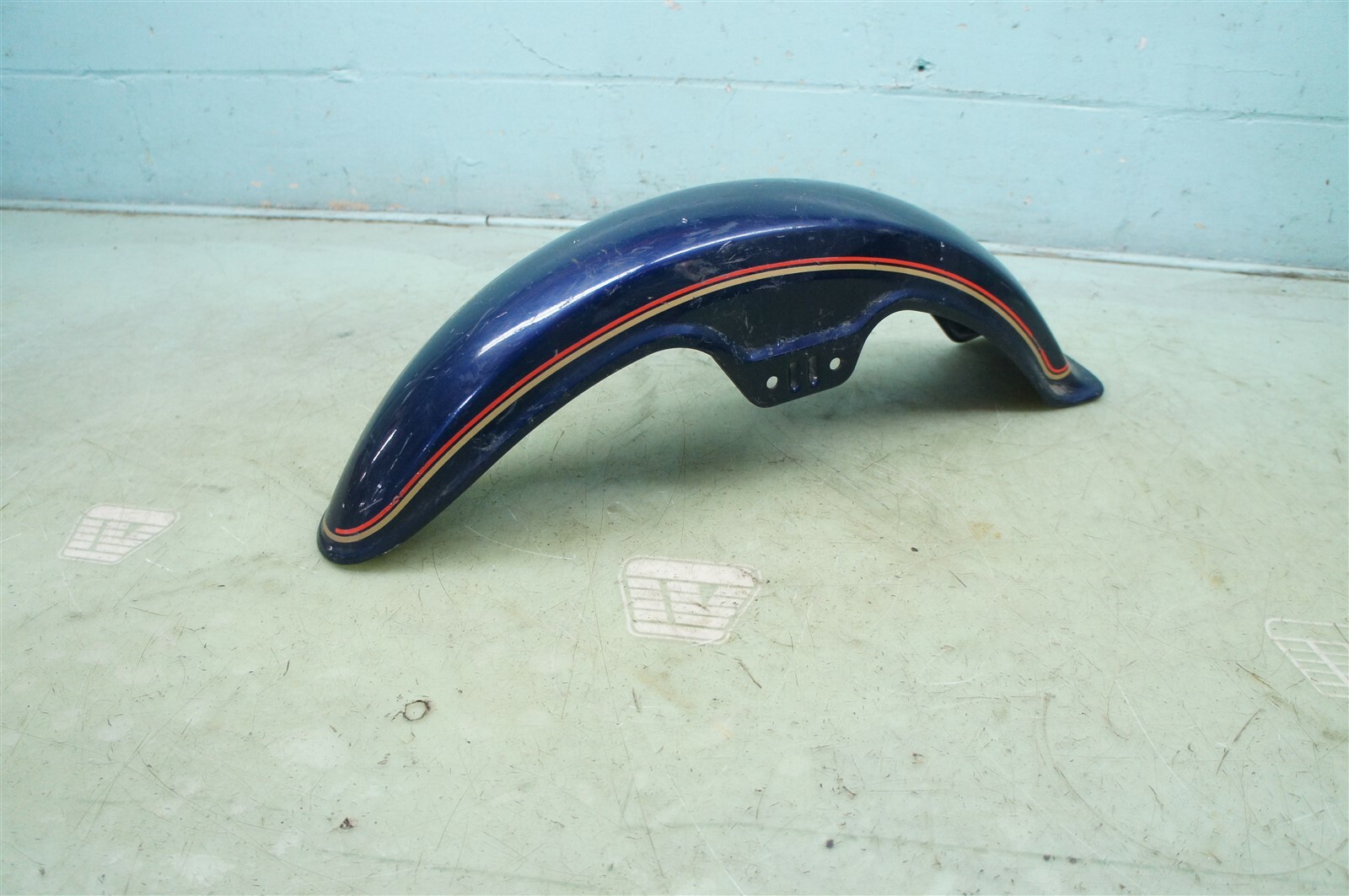1981-83 Kawasaki KZ1100 KZ 1100 Shaft OEM 35004-1060-A8 Front Fender blue  *2415