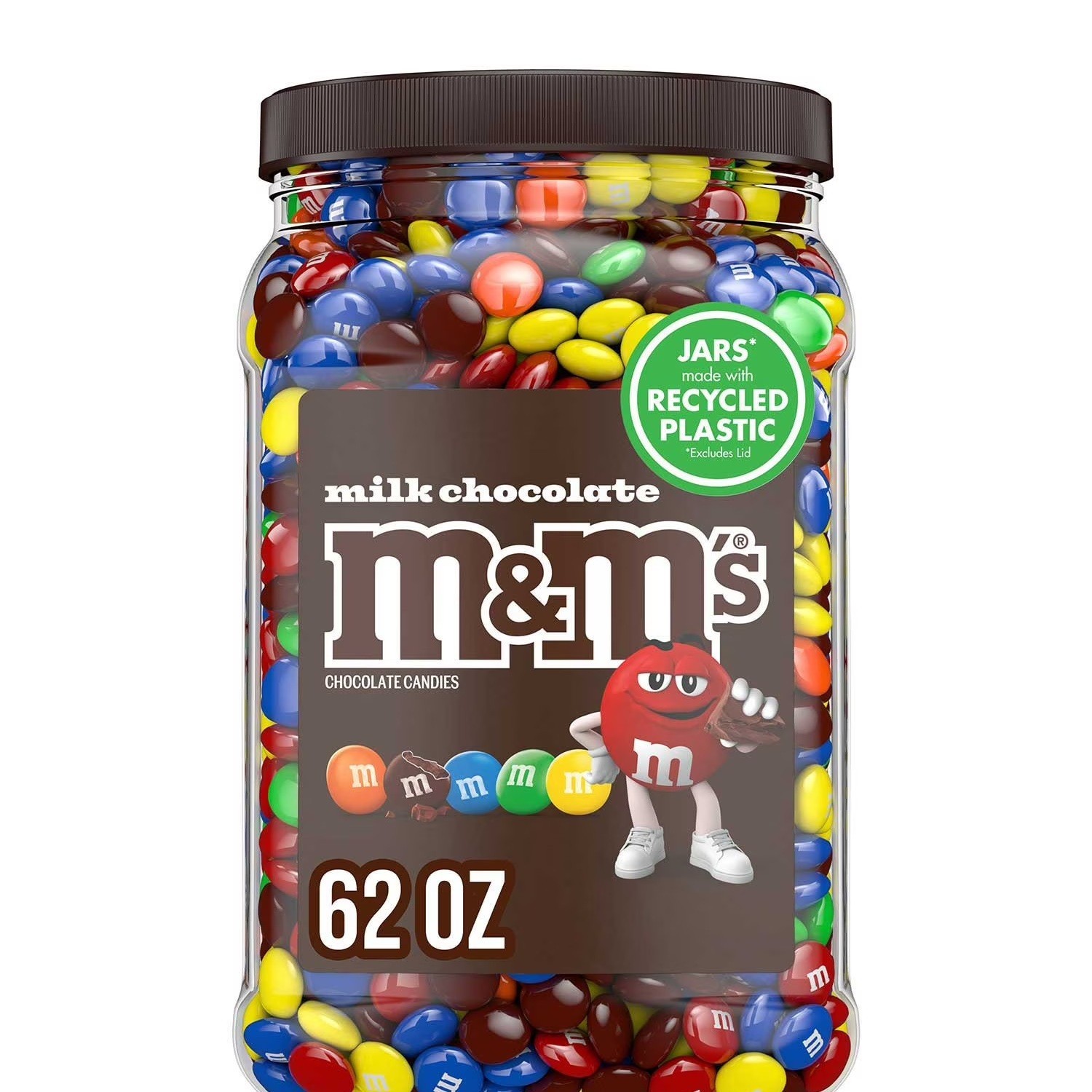 M&M\'s Milk Chocolate Candies Jar - 62oz