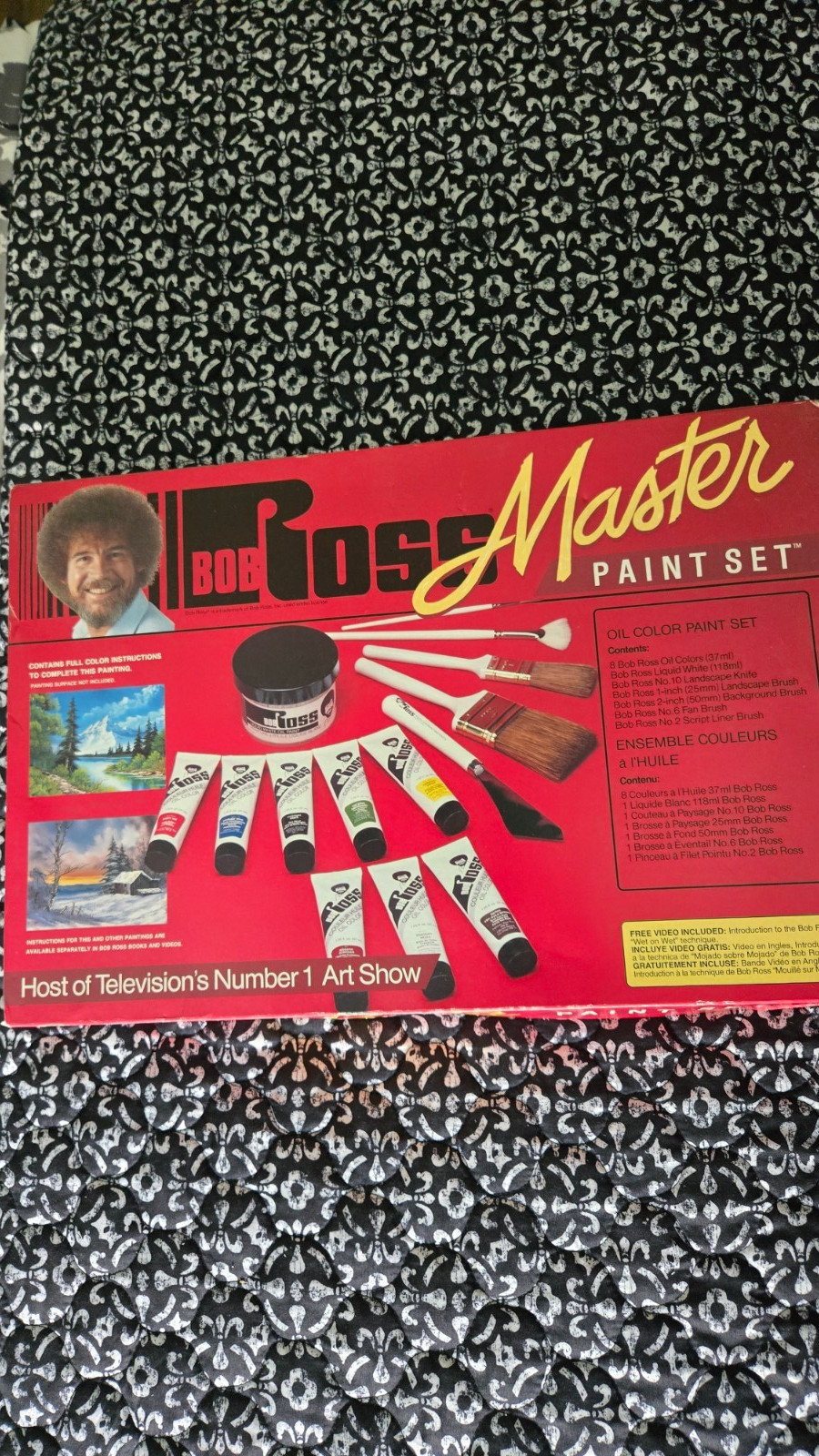 Vintage Bob Ross Master Oil Paint & Brush Set R6510 with VHS - COMPLETE Vintage Bob Ross Master Oil Paint & Brush Set R6510 with VHS - COMPLETE