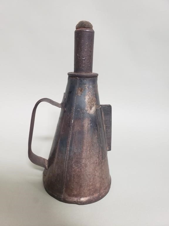 Antique PRR Pennsylvania Railroad Keystone Marked Torch Oiler Pot