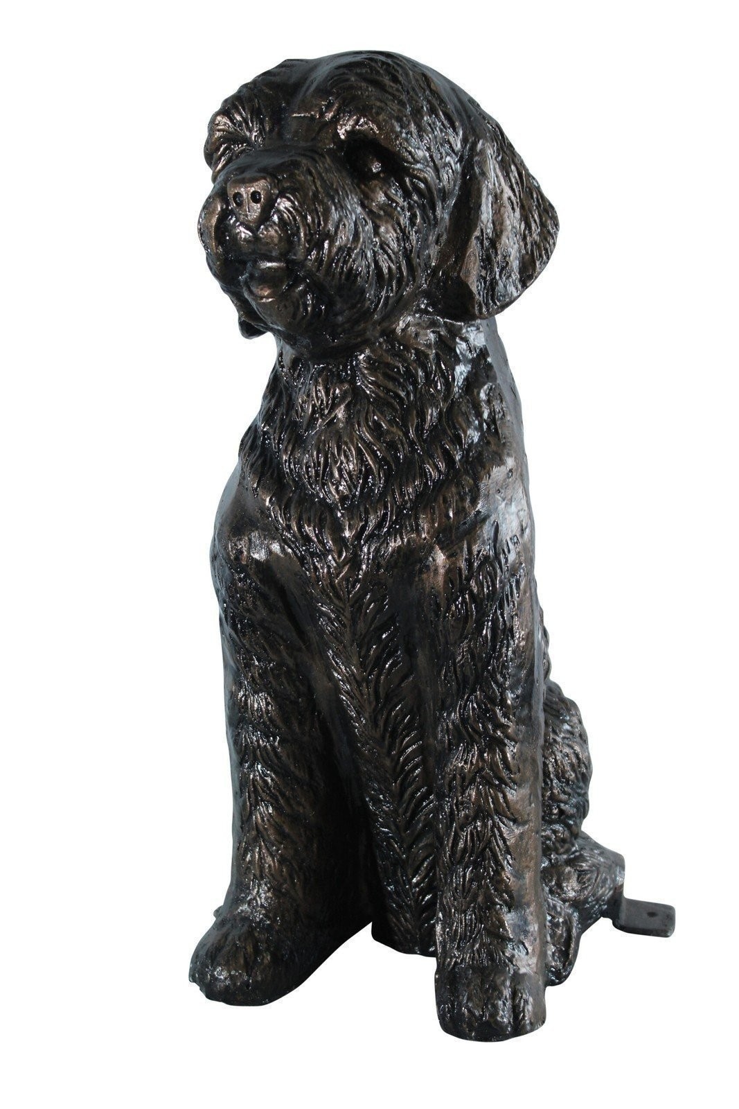 Aluminum Goldendoodle Dog Statue with Curly Fur Detail 21\