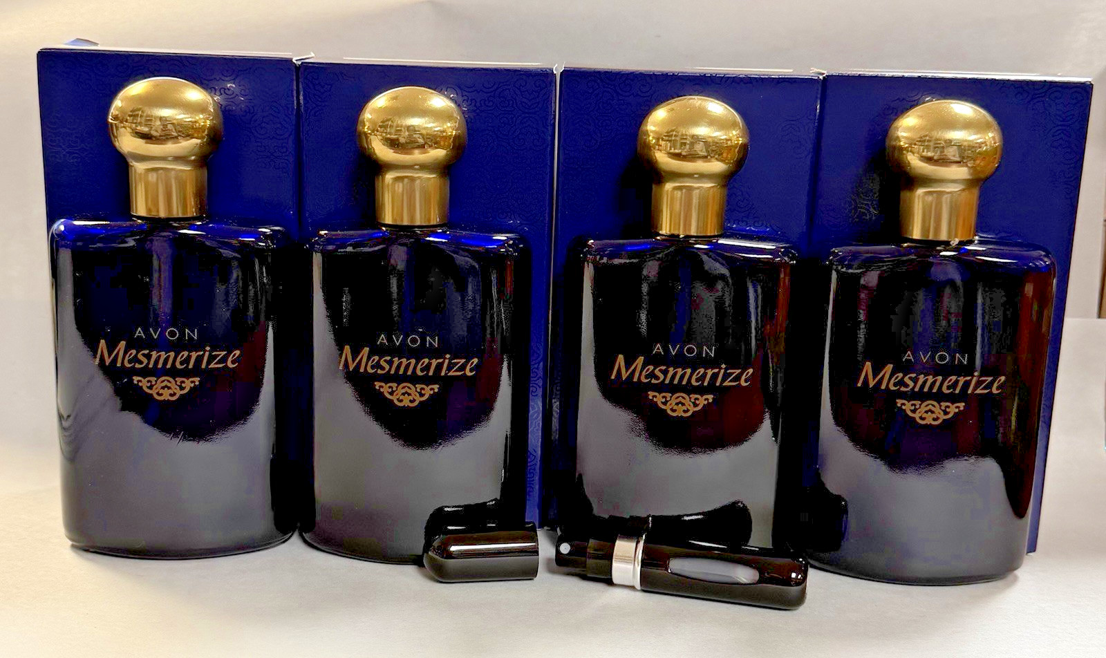 4-Avon Mesmerize  Cologne Spray for Men 3.4 oz /FREE TRAVEL SPRAY