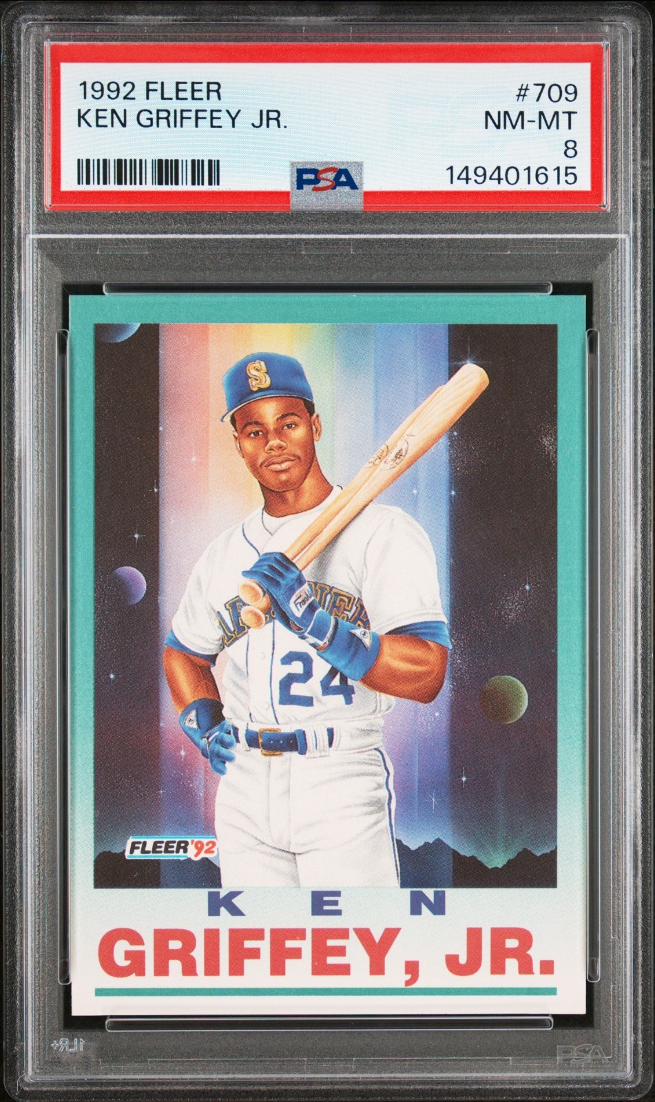 1992 Fleer Pro Visions Ken Griffey Jr #709 HOF Mariners PSA 9 Mint