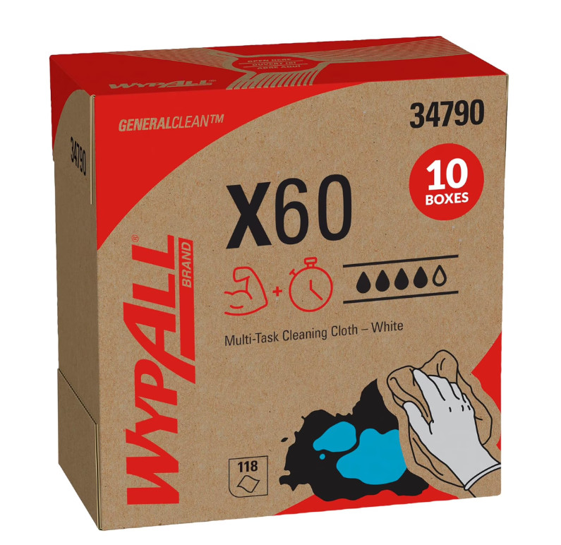 GeneralClean X60 Cloths Multi-Task Cleaning Wipes (34790) Pop-Up Box Strong