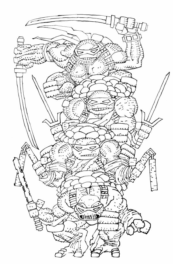 TEENAGE NINJA TURTLES #20 - FRANK MILLER 1:300 BLACK & WHITE VIRGIN VARIANT TEENAGE NINJA TURTLES #20 - FRANK MILLER 1:300 BLACK & WHITE VIRGIN VARIANT