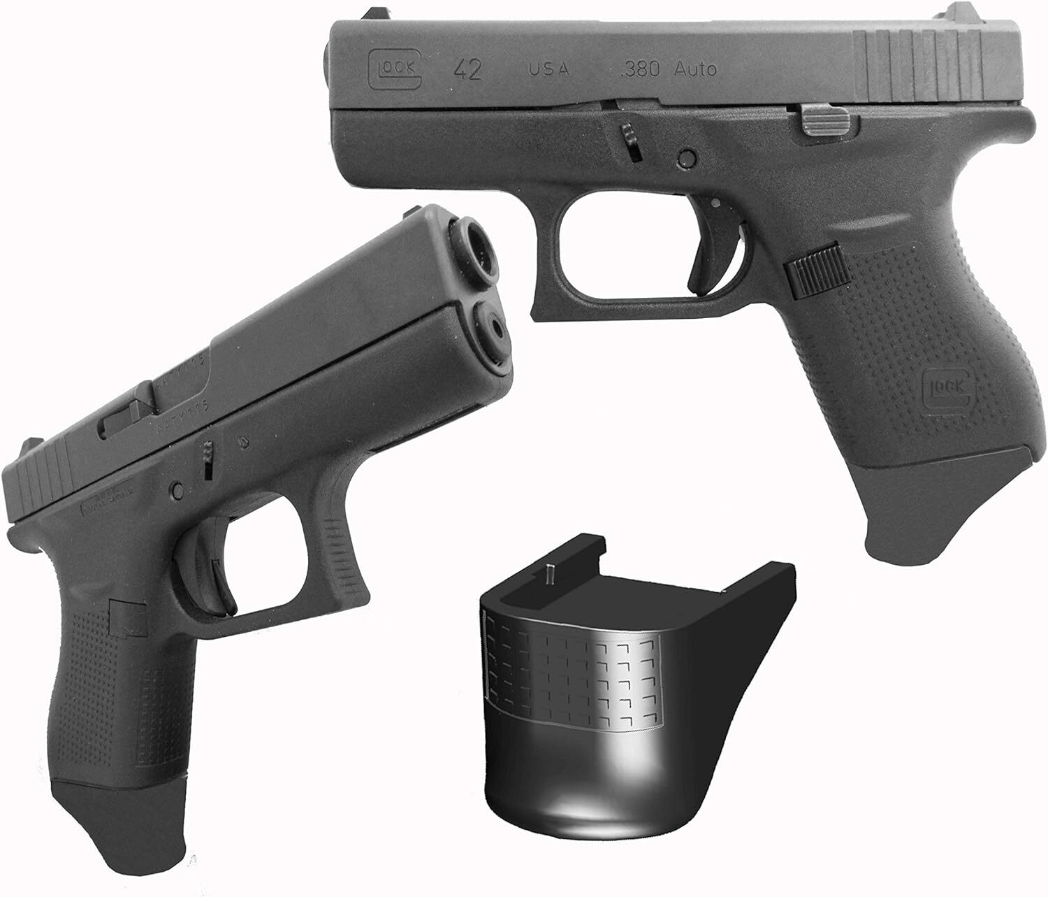 Garrison Grip Two Extensions Fit Glock 42 G42 380 Garrison Grip Two Extensions Fit Glock 42 G42 380