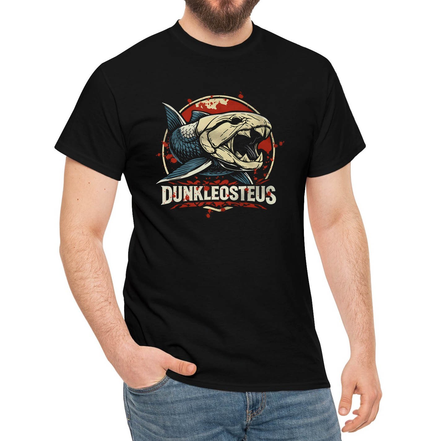 Dunkleosteus Prehistoric Dinosaur Fish Fossil T-Shirt