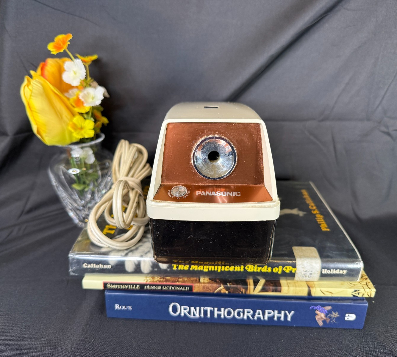 Vintage Panasonic Electric Pencil Sharpener KP-8A Point O Matic Tested & Working