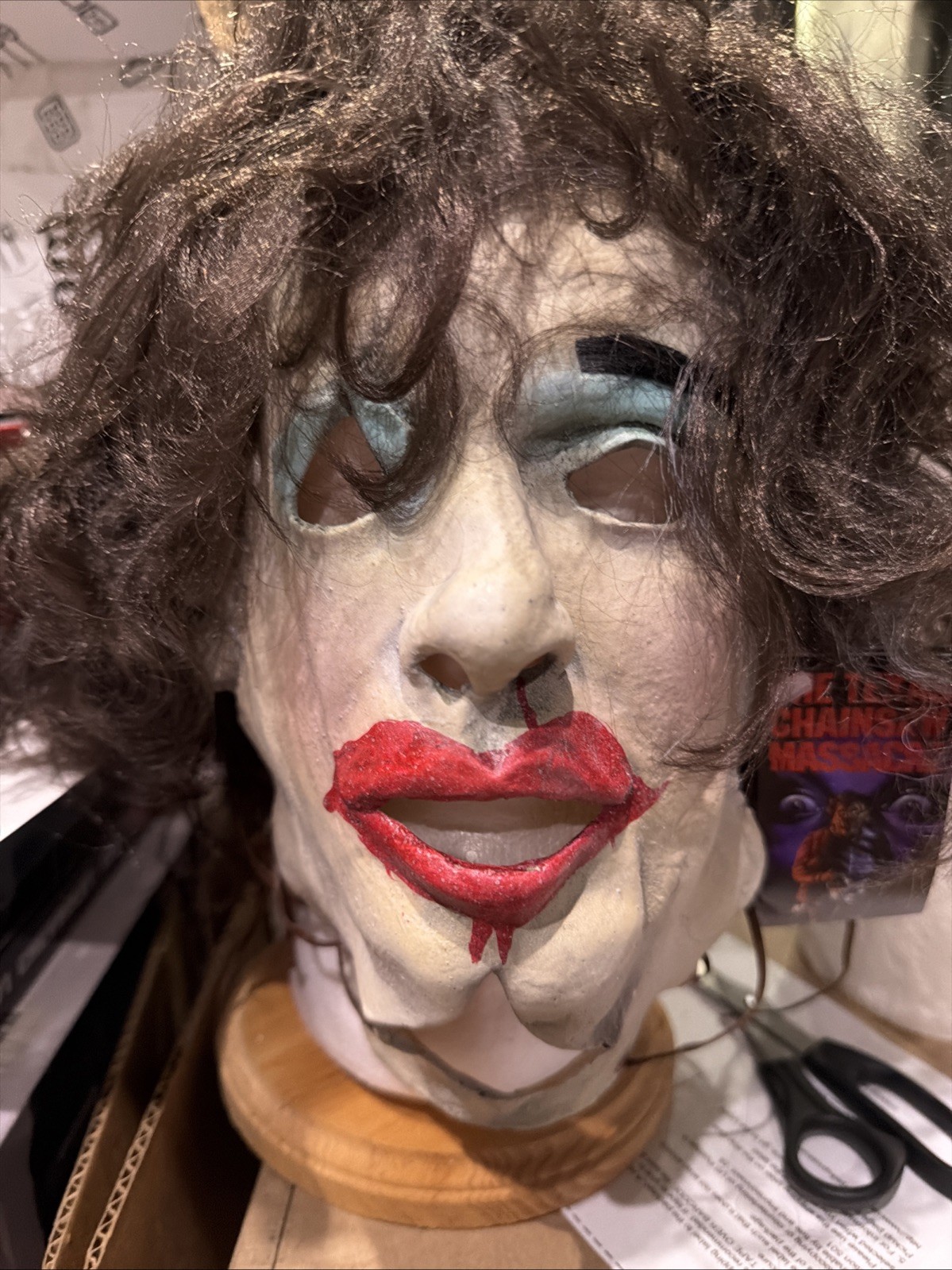 LEATHERFACE mask Pretty Woman Texas Chainsaw Massacre Trick or Treat Studio LEATHERFACE mask Pretty Woman Texas Chainsaw Massacre Trick or Treat Studio