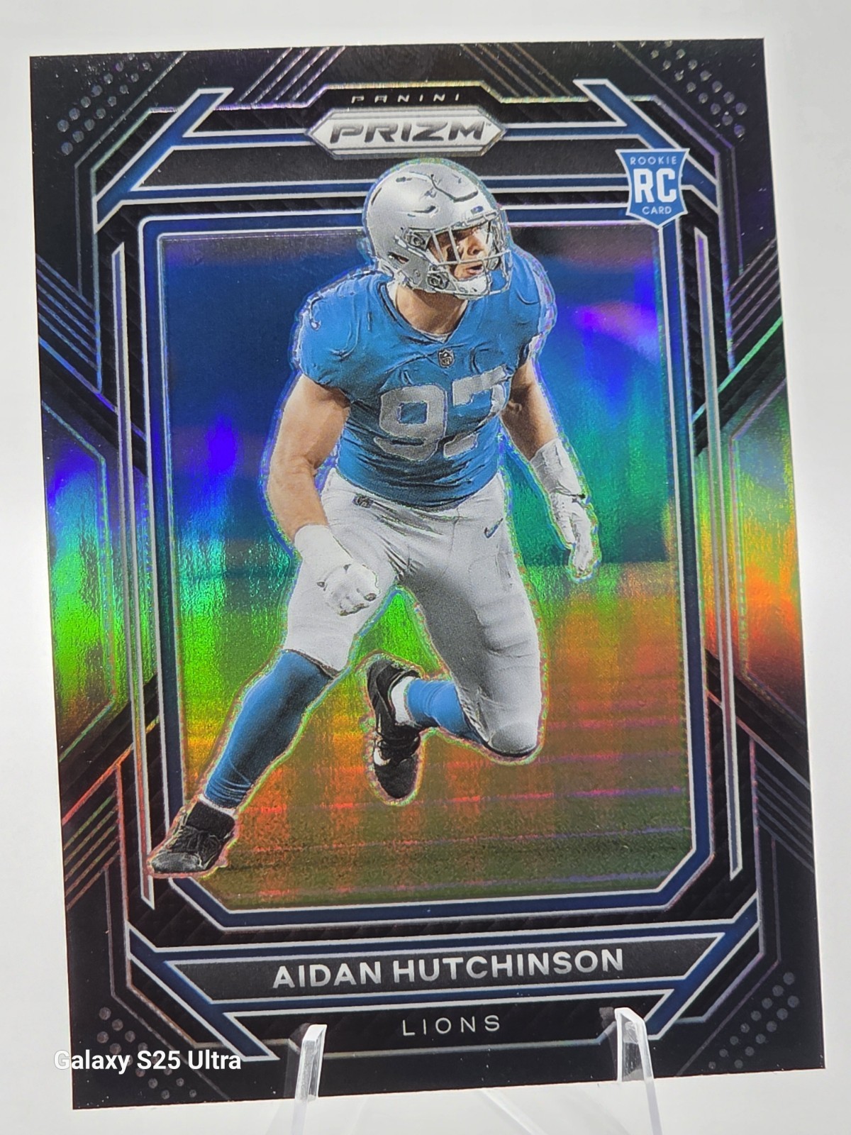 2022 Panini Chronicles Prizm Black Aidan Hutchinson Rookie RC #PB-16 Lions