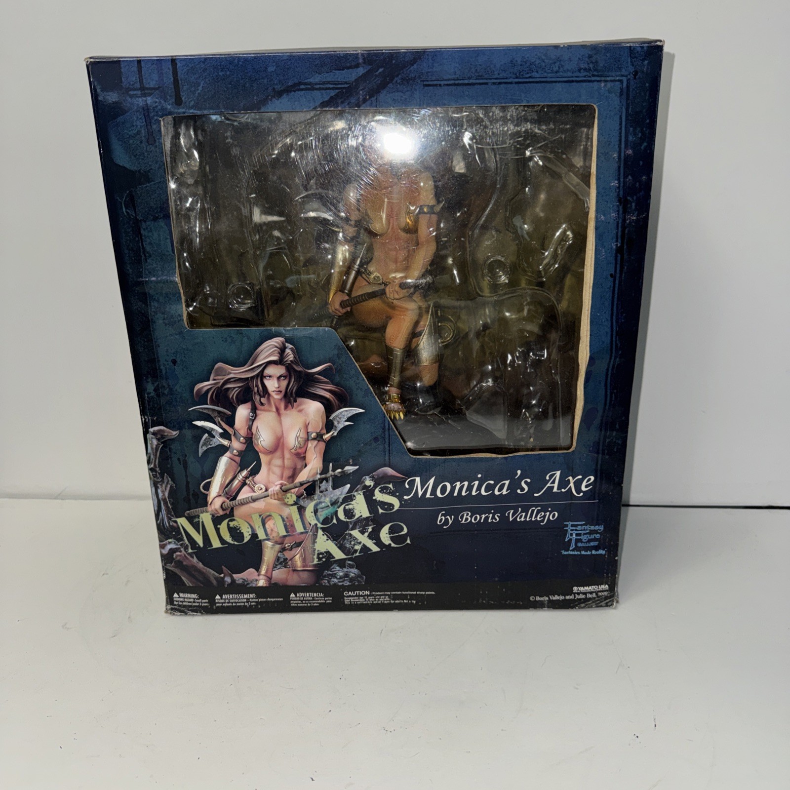 Yamato USA Fantasy Figure Gallery Boris Vallejo Monica\'s Axe New. Box 3/10 Yamato USA Fantasy Figure Gallery Boris Vallejo Monica\'s Axe New. Box 3/10