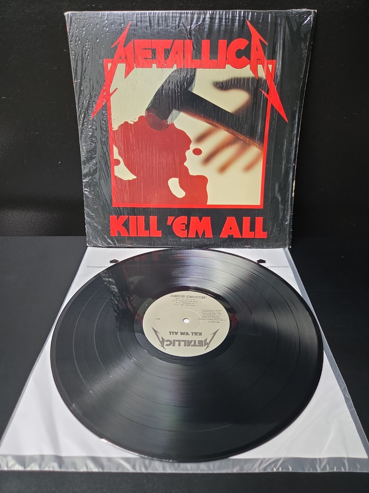 Metallica Kill Em All Lp Vinyl 1983 OG Early Press \'Megaforce\' Press W/Shrink EX Metallica Kill Em All Lp Vinyl 1983 OG Early Press \'Megaforce\' Press W/Shrink EX