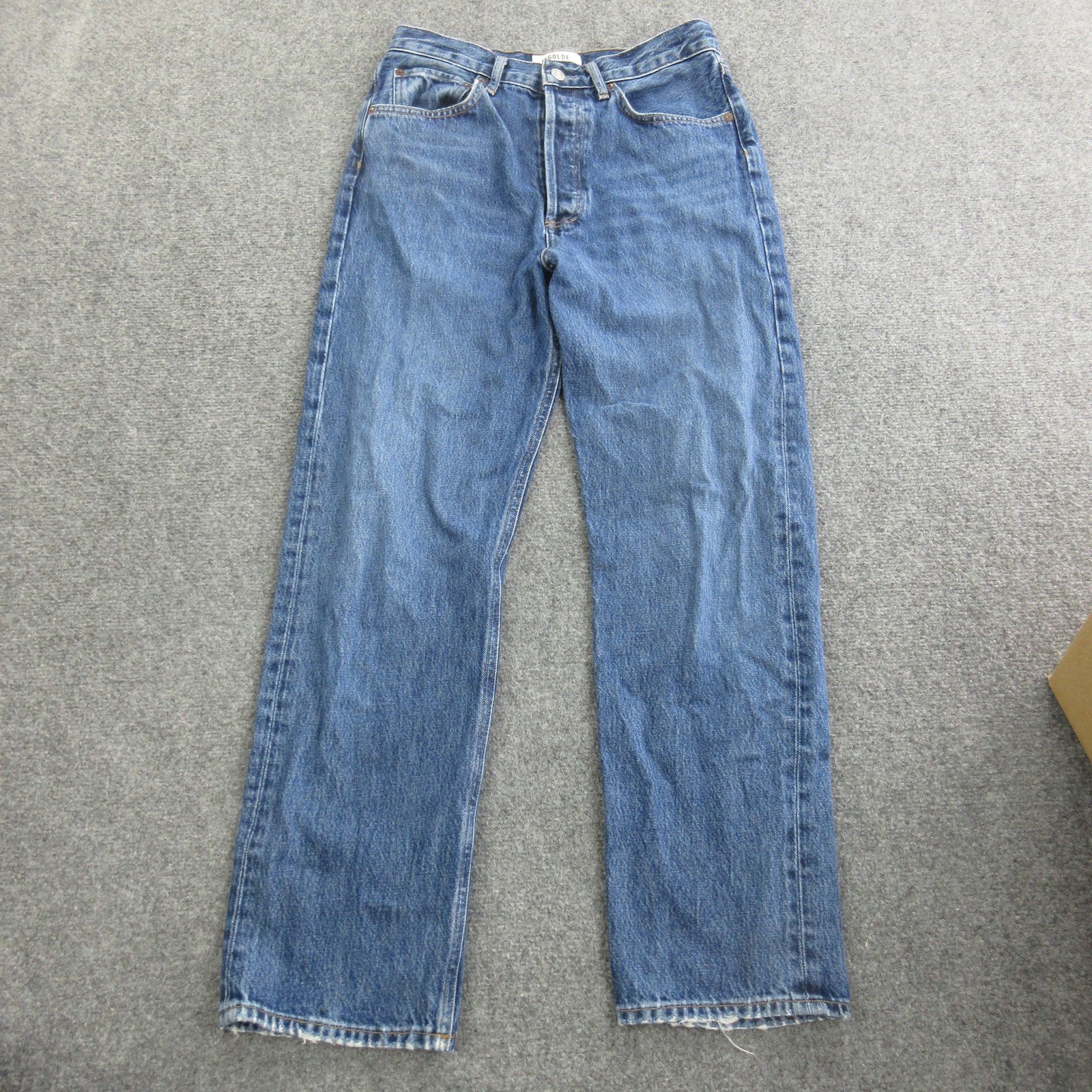 AGOLDE 90s Jeans Womens 26 Medium Wash Blue High Rise Relaxed Straight Denim
