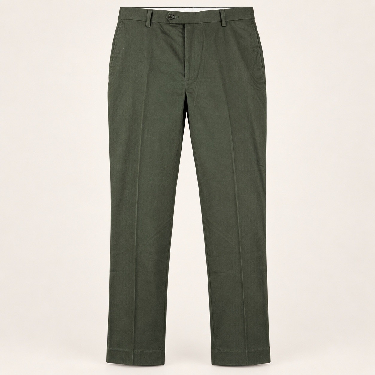 Daniel Cremieux Dress Pants Mens 36x32 Dark Olive Green Flat Front Classic Work