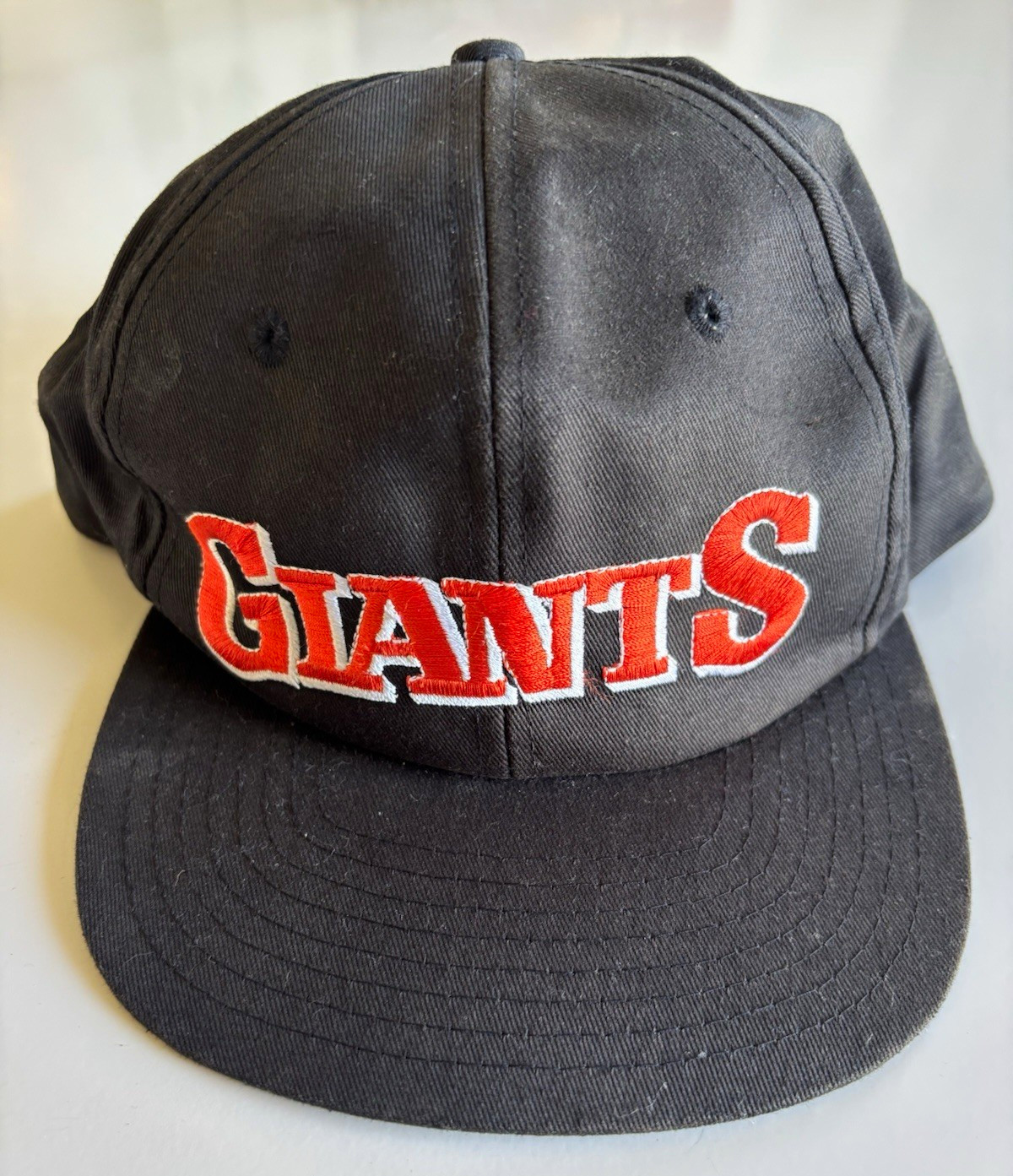 Vintage San Francisco Giants MLB Baseball Cap Black Snapback Hat USA Retro