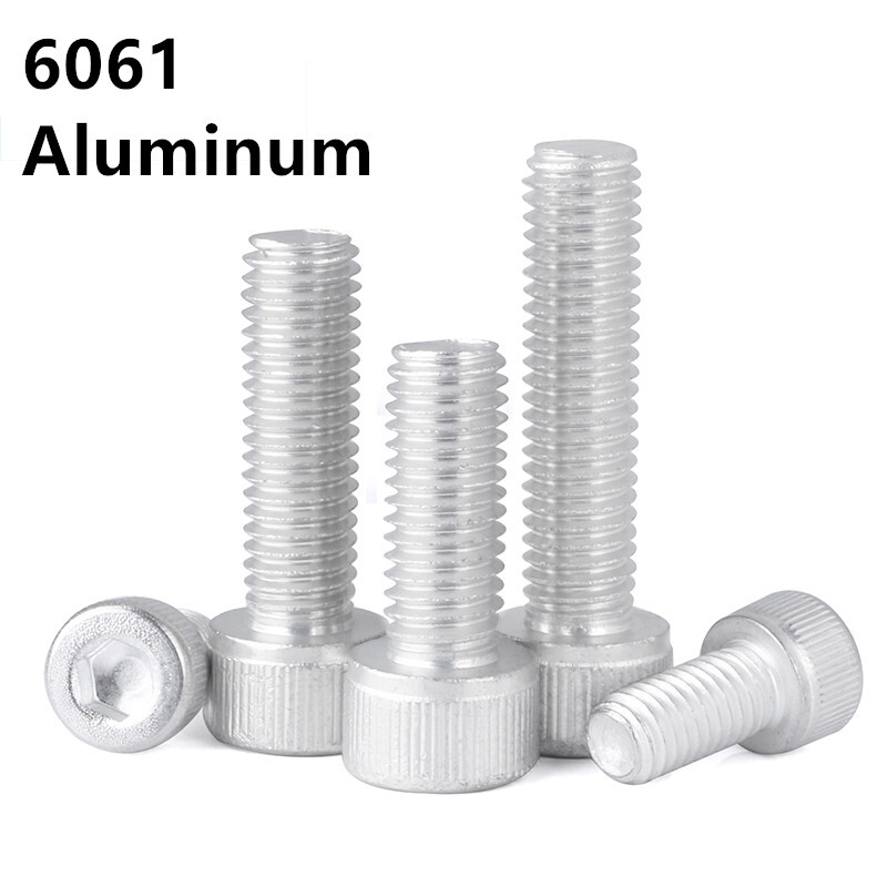 Aluminum Alloy 6061 Allen Bolts Hex Socket Cap Head Screws M5 M6 M8 M10