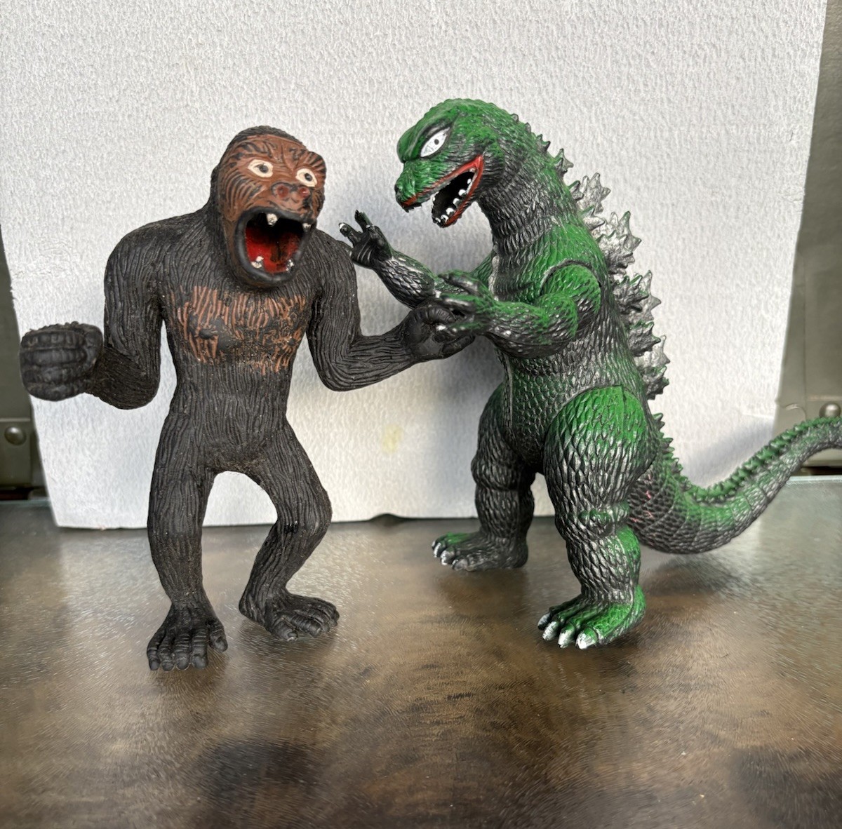 Vintage 1985 Godzilla Imperial Toho Co. Toy 6” And Mid 70s King Kong Jiggler Vintage 1985 Godzilla Imperial Toho Co. Toy 6” And Mid 70s King Kong Jiggler