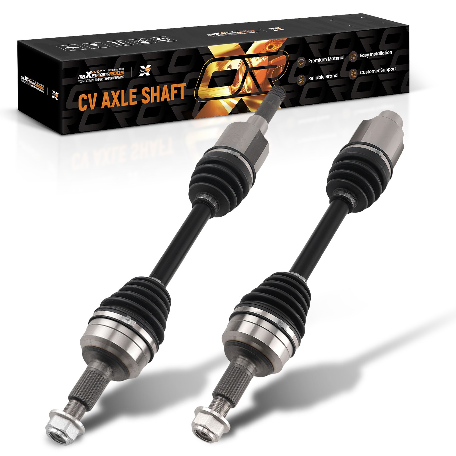 Pair CV Axle Joint Front Fit For Chevy Equinox GMC Terrain 2.4L 2010-2017
