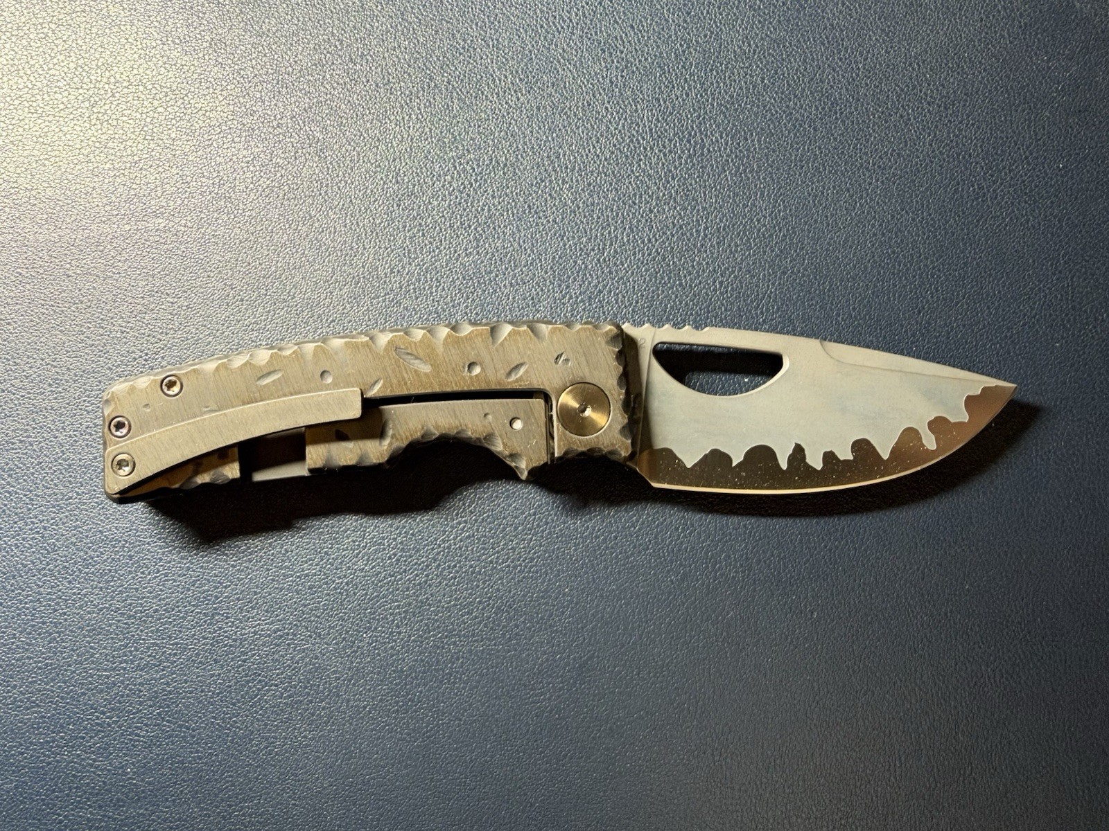 Nine Thorn OZ Rosie Titanium Handle Knife (Heavily Modified)
