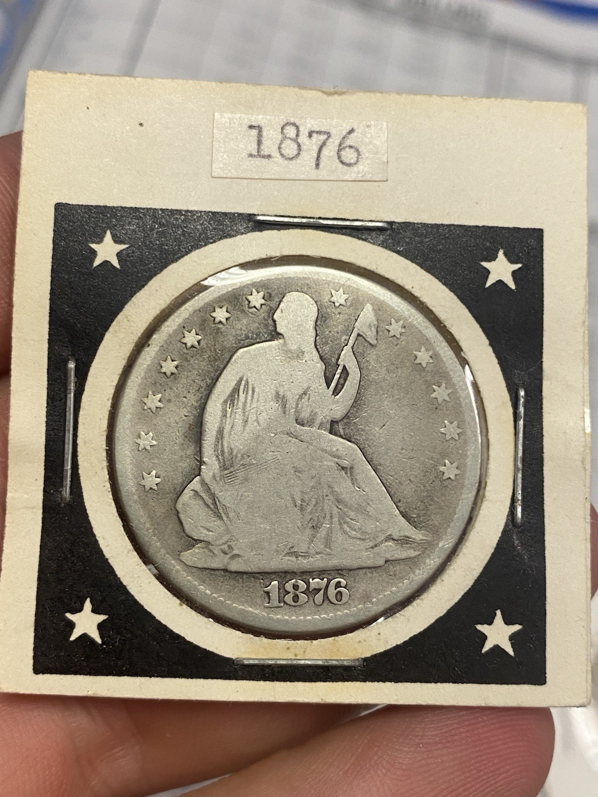 1876 U.S Silver Seated Liberty Half Dollar****