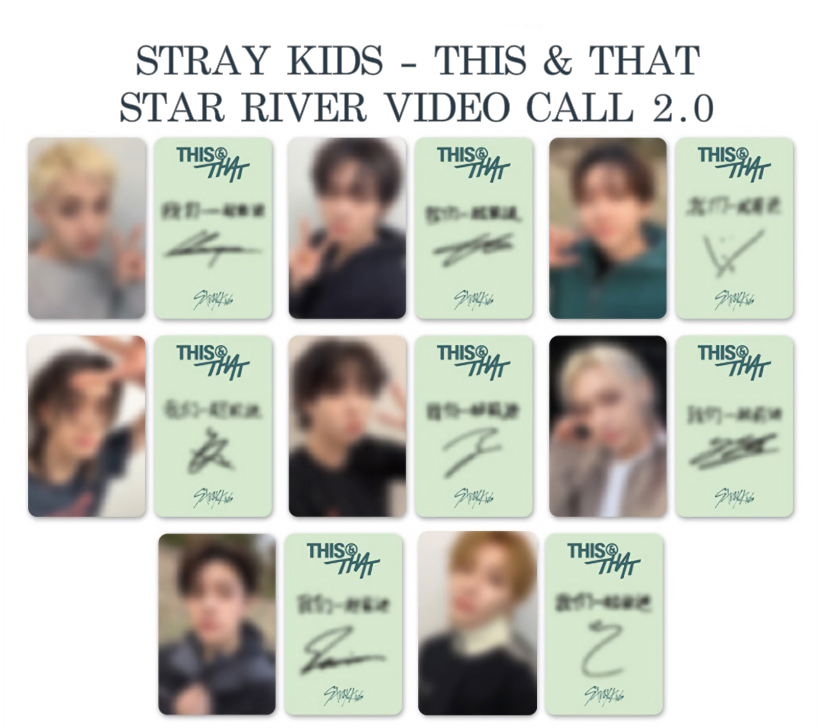 presale [STRAY KIDS] - This & That StarRiver Video Call 2.0 Photocard