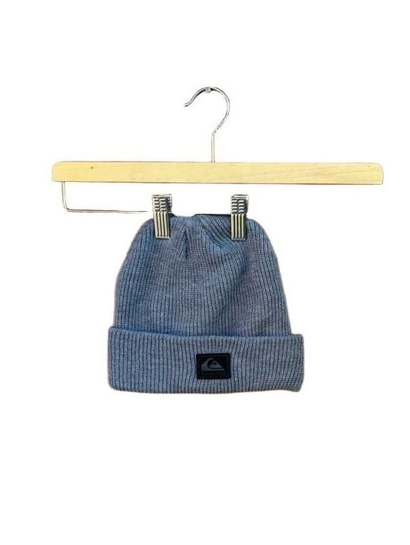 Quiksilver Performer Grey Ribbed Cuffed Beanie with Logo Patch