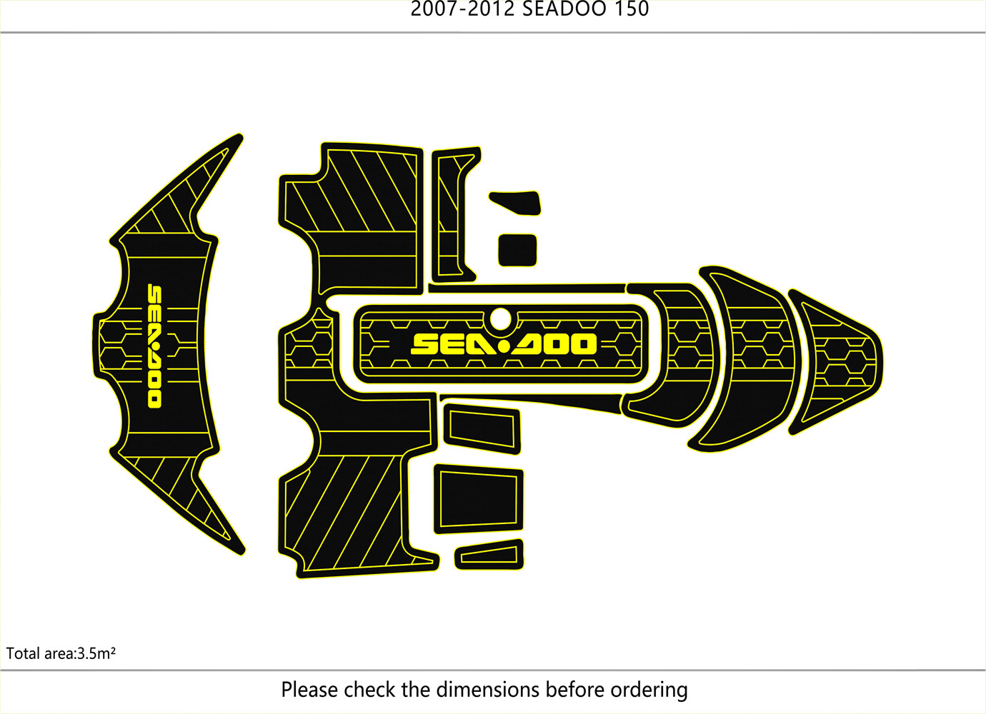 2007-2012 Sea Doo 150  Speedster DuraEVA Boat flooring