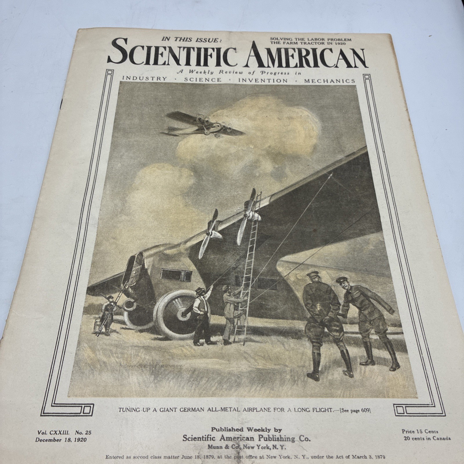 Scientific American Magazine December 18, 1920 Complete And Great AD\'s