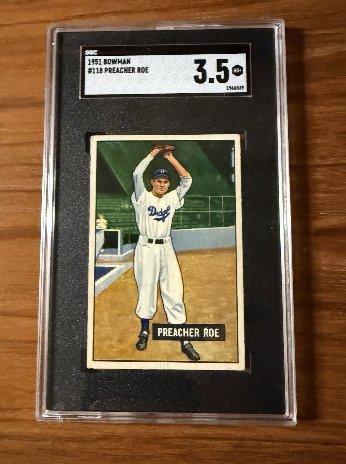 1951 Bowman Preacher Roe SGC 3.5 Brooklyn Dodgers HOF Beautifully Centered 1951 Bowman Preacher Roe SGC 3.5 Brooklyn Dodgers HOF Beautifully Centered