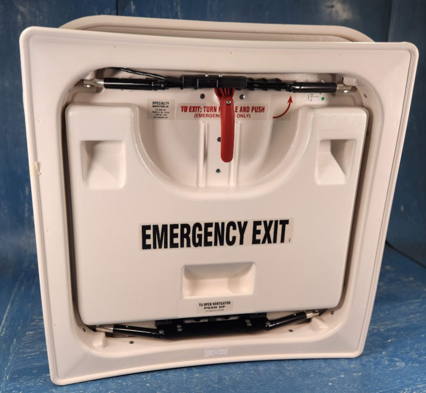 Transpec Specialty 9245-0220 ProLo Emergency Exit Escape Hatch Alarm Roof Bus Transpec Specialty 9245-0220 ProLo Emergency Exit Escape Hatch Alarm Roof Bus