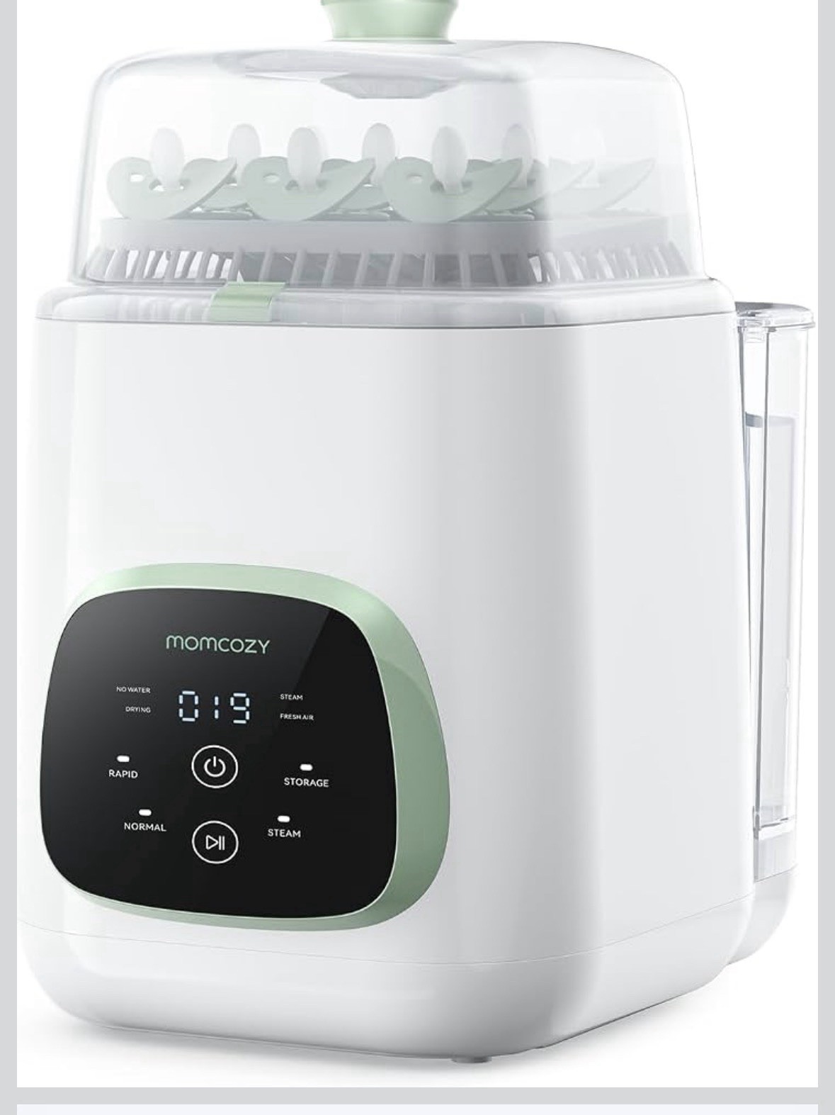 Momcozy KleanPal Pro BS03 Auto and Sterilizer White/green Damage Box
