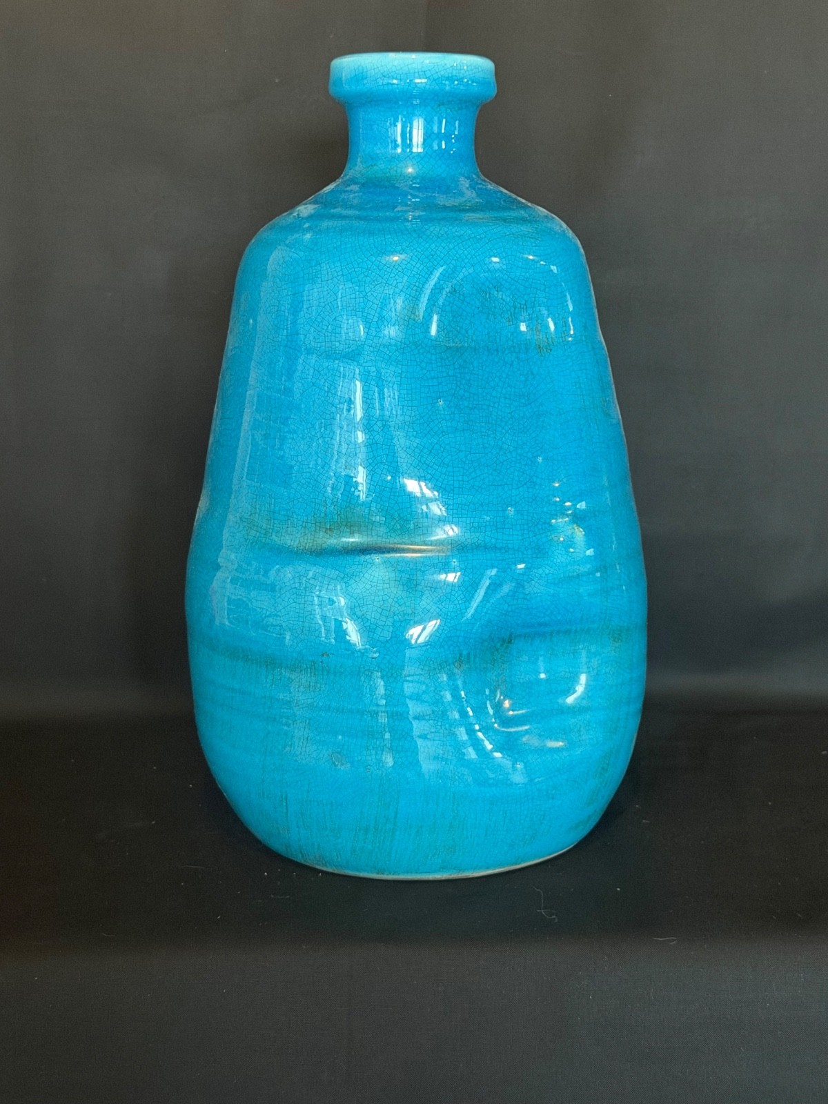 Jamie Young Co. Blue/Teal  Ceramic Water Vessel