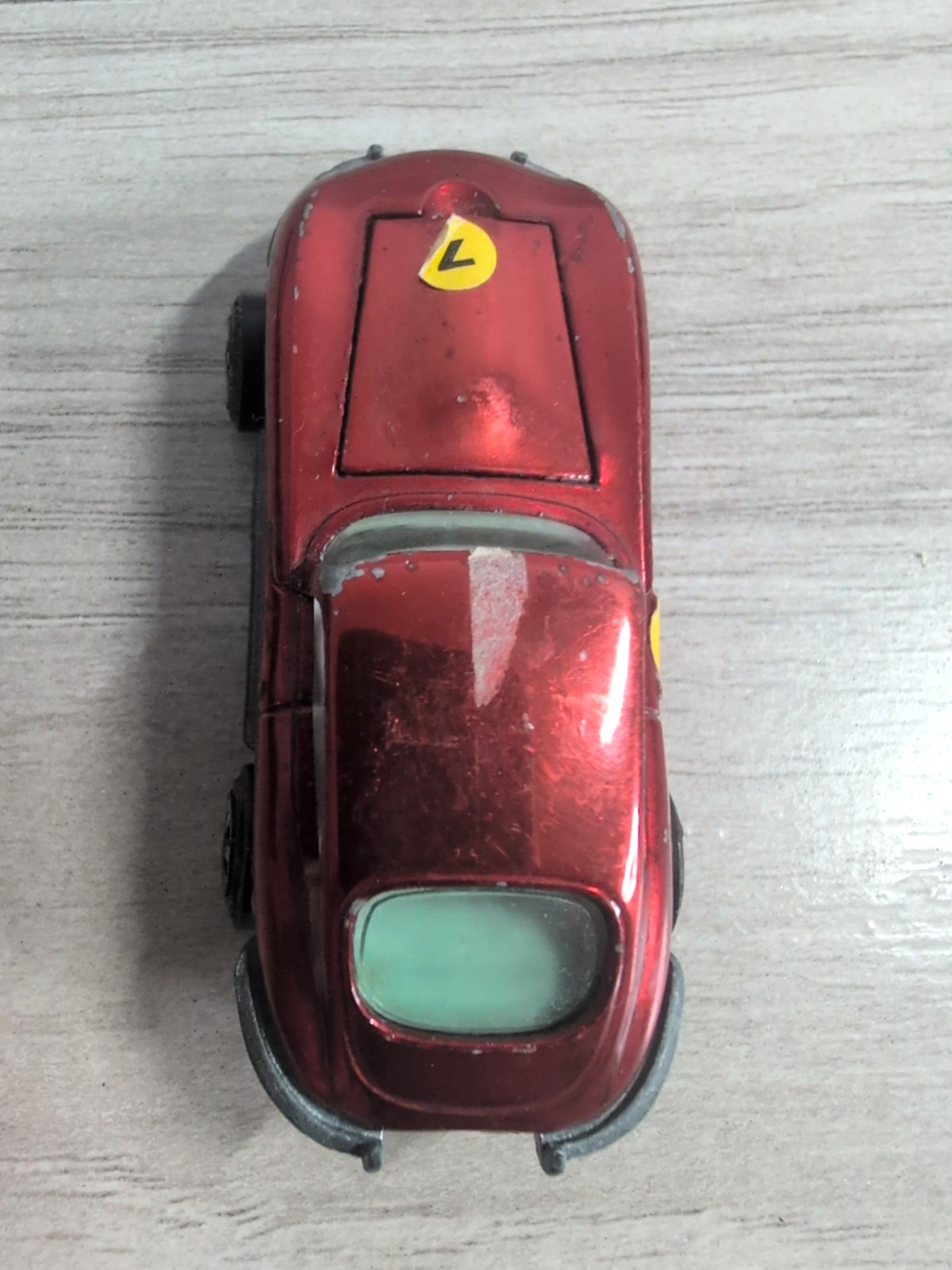 Vintage (1969) Johnny Lightning Topper Custom XKE Red ( READ )