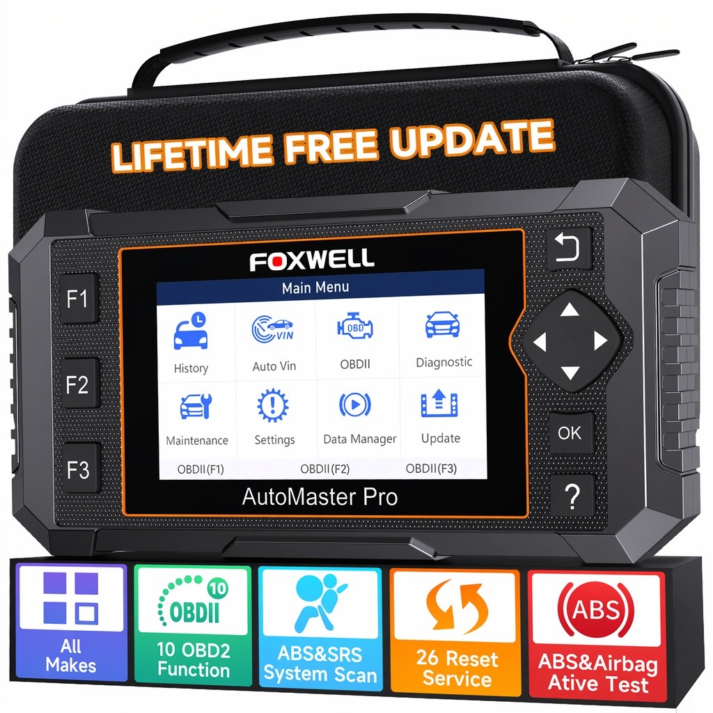 Foxwell NT650  Bidirectional ABS SRS OBD2 Scanner Diagnostic Scan Tool 25+Reset