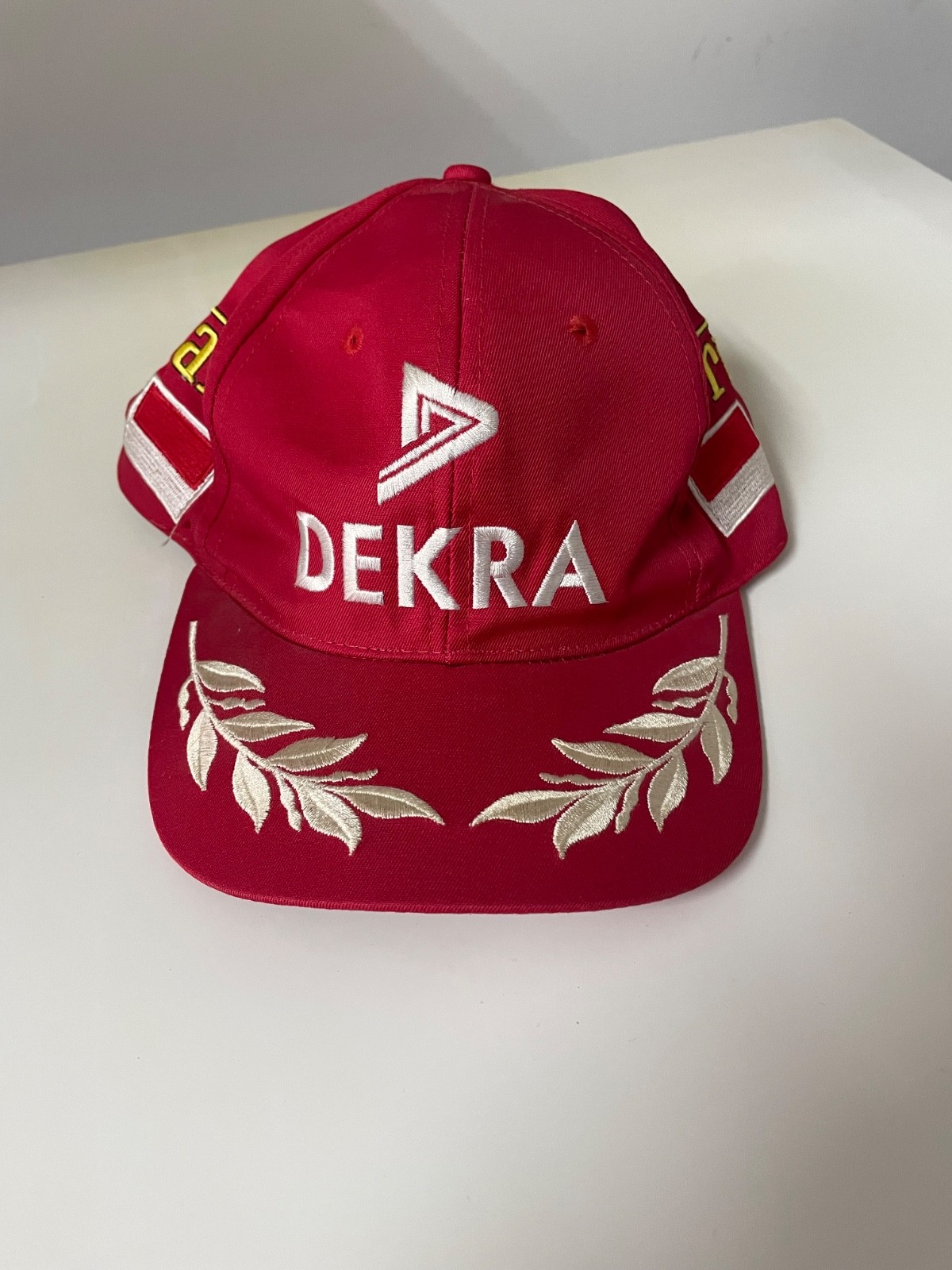 Vintage Ferrari DEKRA Michael Schumacher F1 Racing Cap Hat 90s Red Formula 1