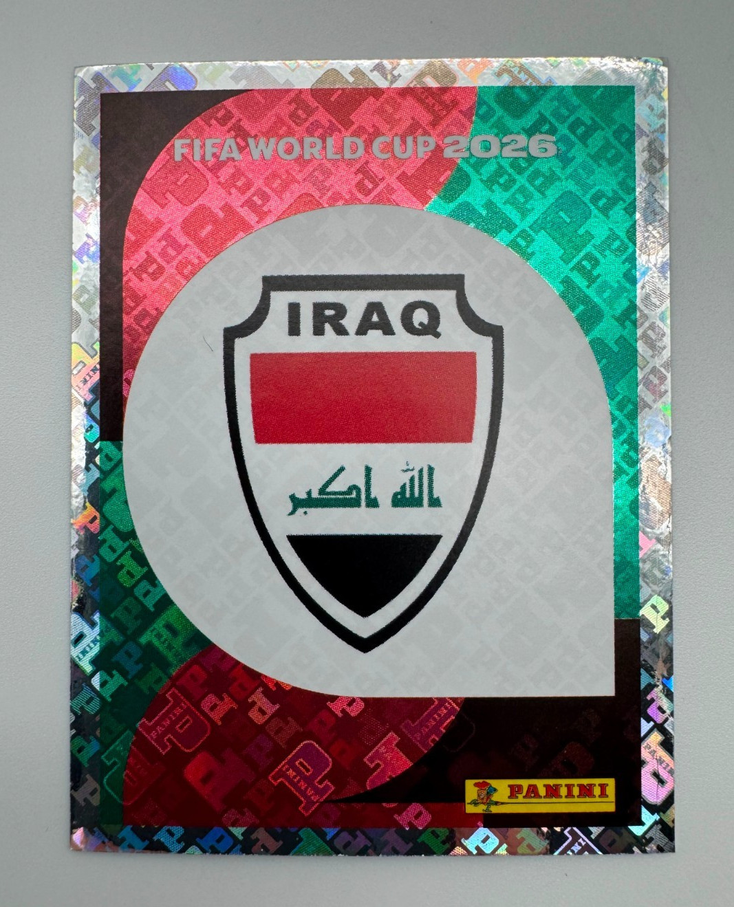 2026 100% Authentic Panini FIFA World Cup Iraq Stickers Pick Team Logo Players