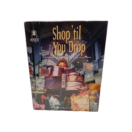 Bepuzzled Shop Til You Drop Mystery Jigsaw Thriller 1000 Pc Puzzle by Joseph Kin