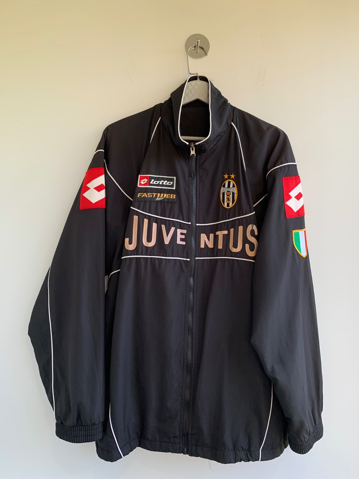 Vintage Juventus Lotto Fastweb football Jacket — XXL italy