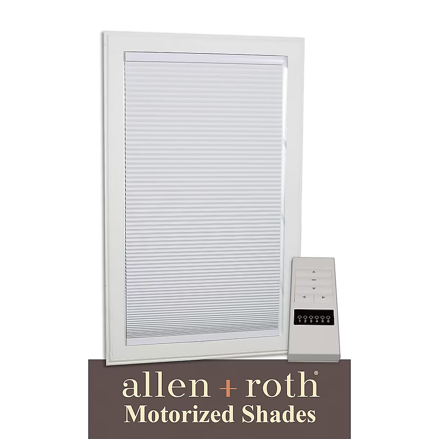 Allen + Roth Motorized Cellular white Shade 23 Allen + Roth Motorized Cellular white Shade 23