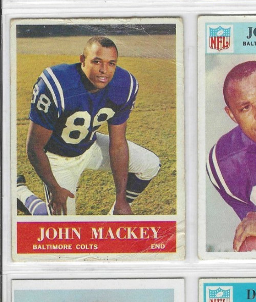 1964 PHILADELPHIA JOHN MACKEY ROOKIE CARD (COLTS) #3