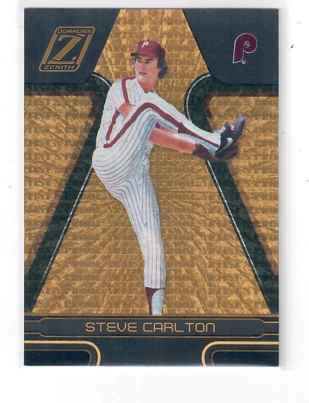 Steve Carlton #36/50 2005 Donruss Zenith ~ Artist\'s Proofs Gold Phillies Steve Carlton #36/50 2005 Donruss Zenith ~ Artist\'s Proofs Gold Phillies