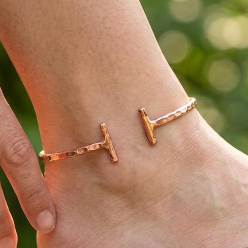 1 Pc Pure Copper Anklet for feet, Armlet for Arm, Healing Properties Adjustable